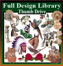 Full Design Library on a Flash Drive, More than 6000 Designs