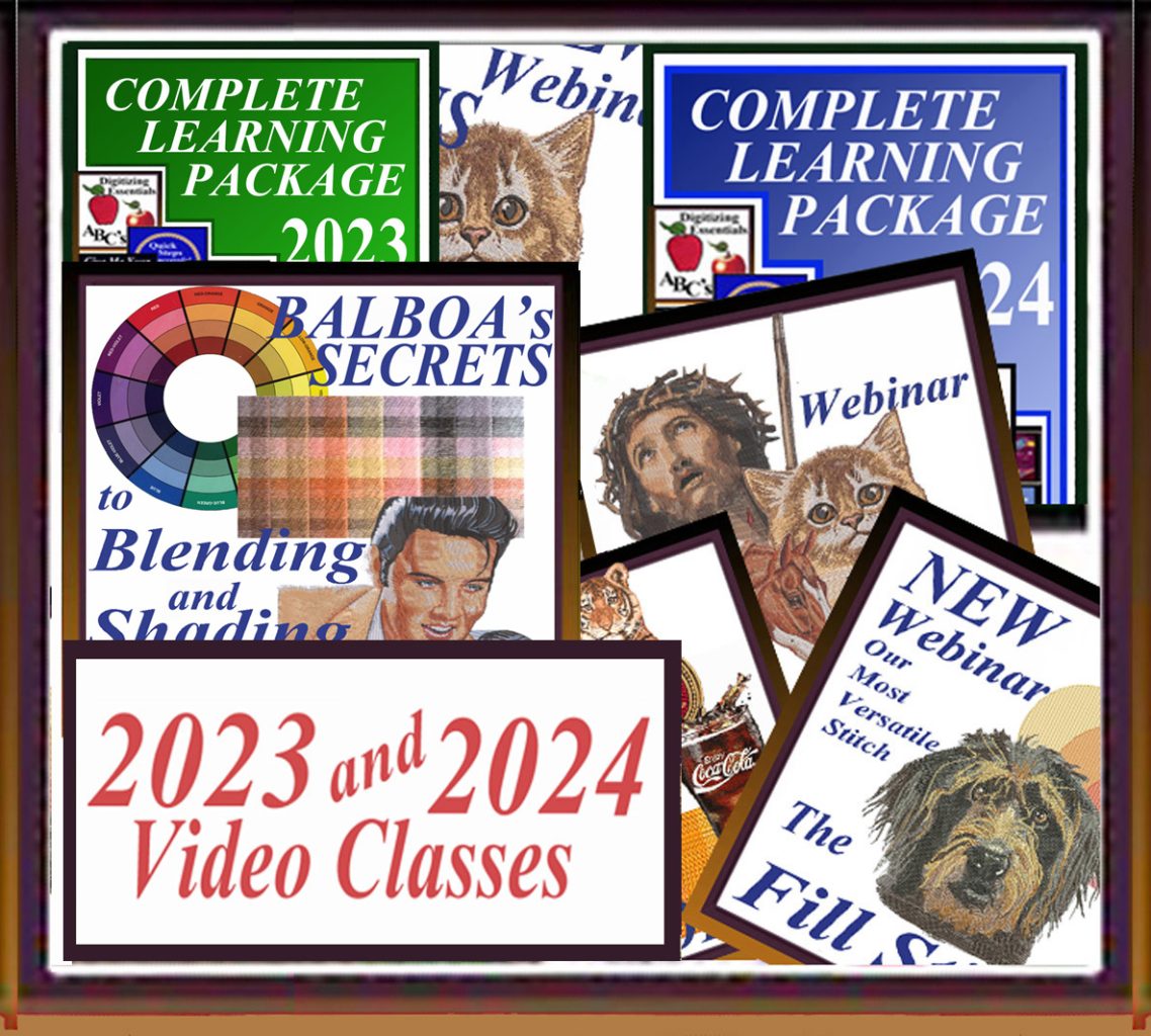 2023 and 2024 Video Pack - Balboa Threadworks & Learn to Digitize