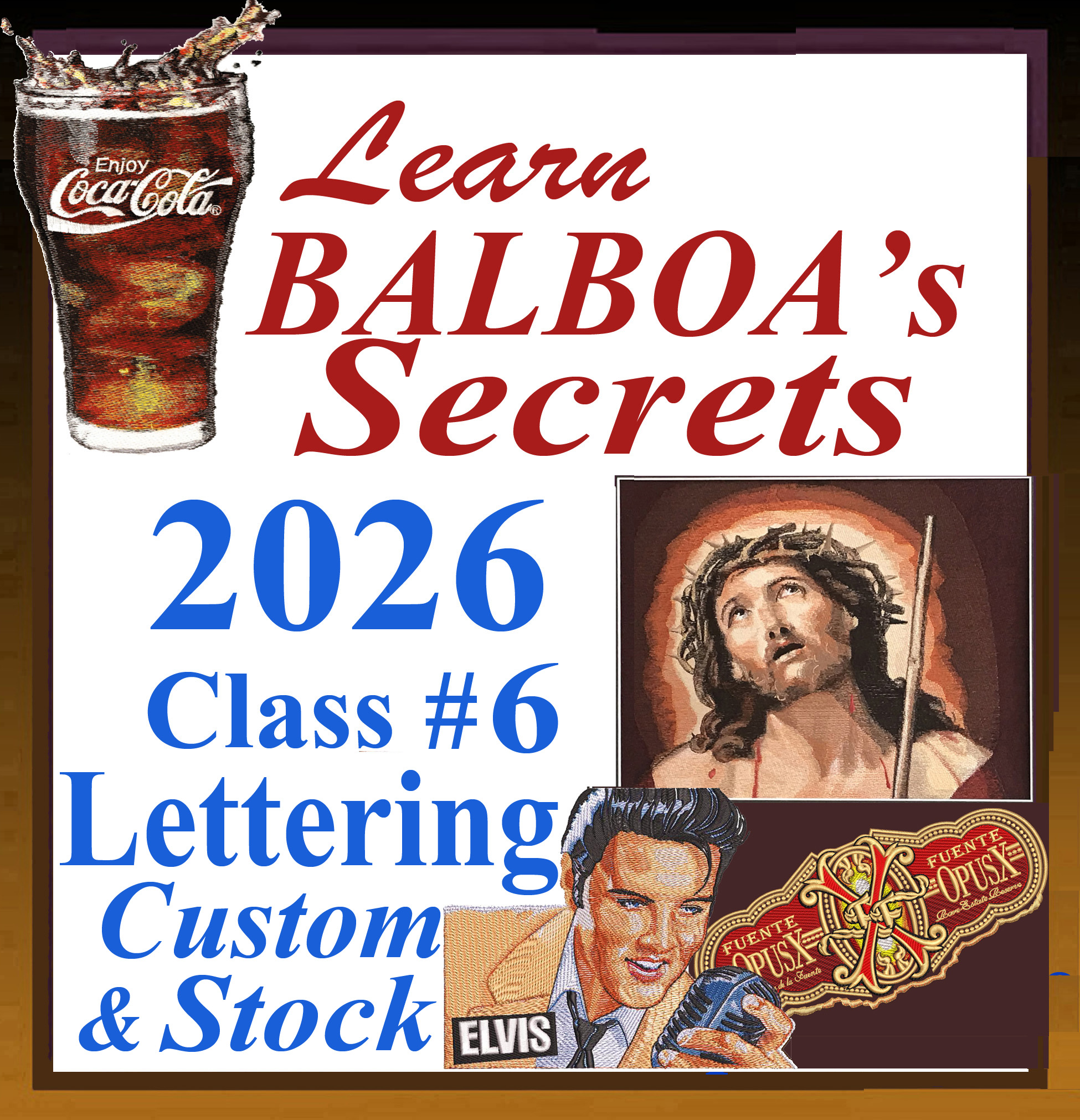 Class #6 , 2026 Lettering, Custom and Keyboard