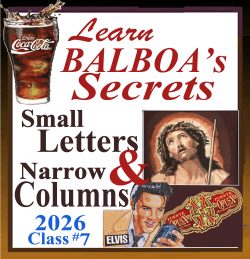 Class #7 , 2026 Small Letters and Narrow Columns