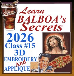 2026 Class #15 3D Embroidery and Applique