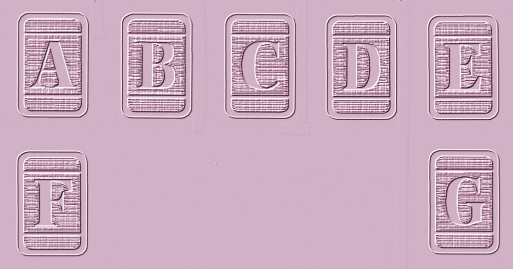 Antiqua Rectangle Alphabet