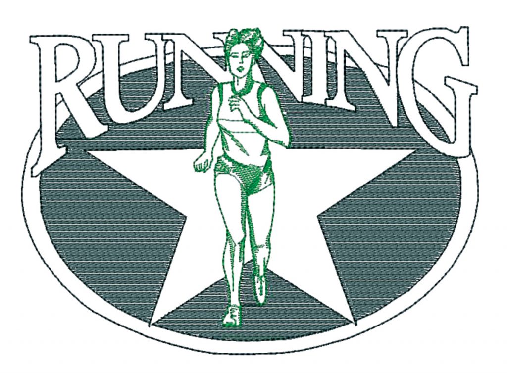 Running Oval Star - female
