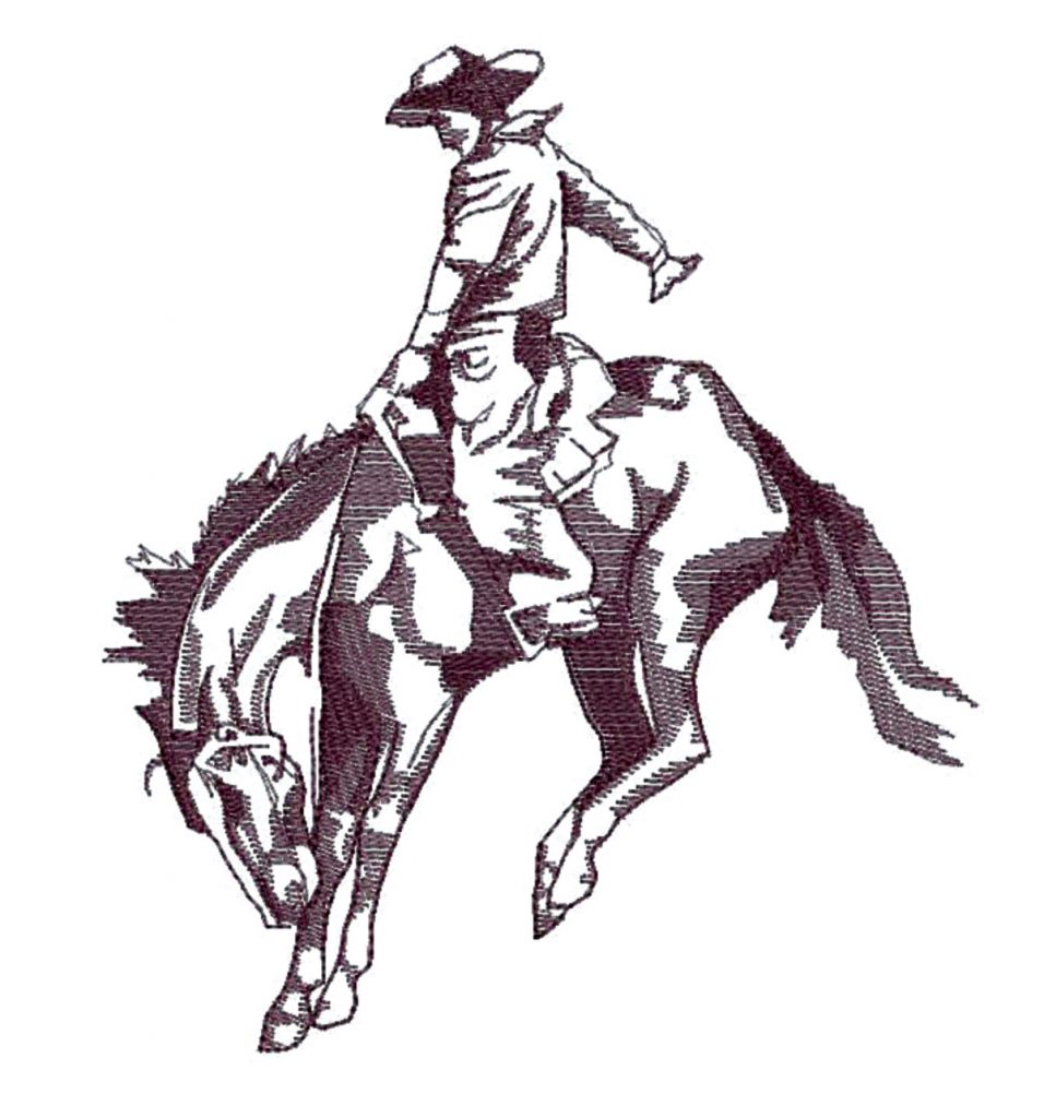 Bronc Rider, 1 Color