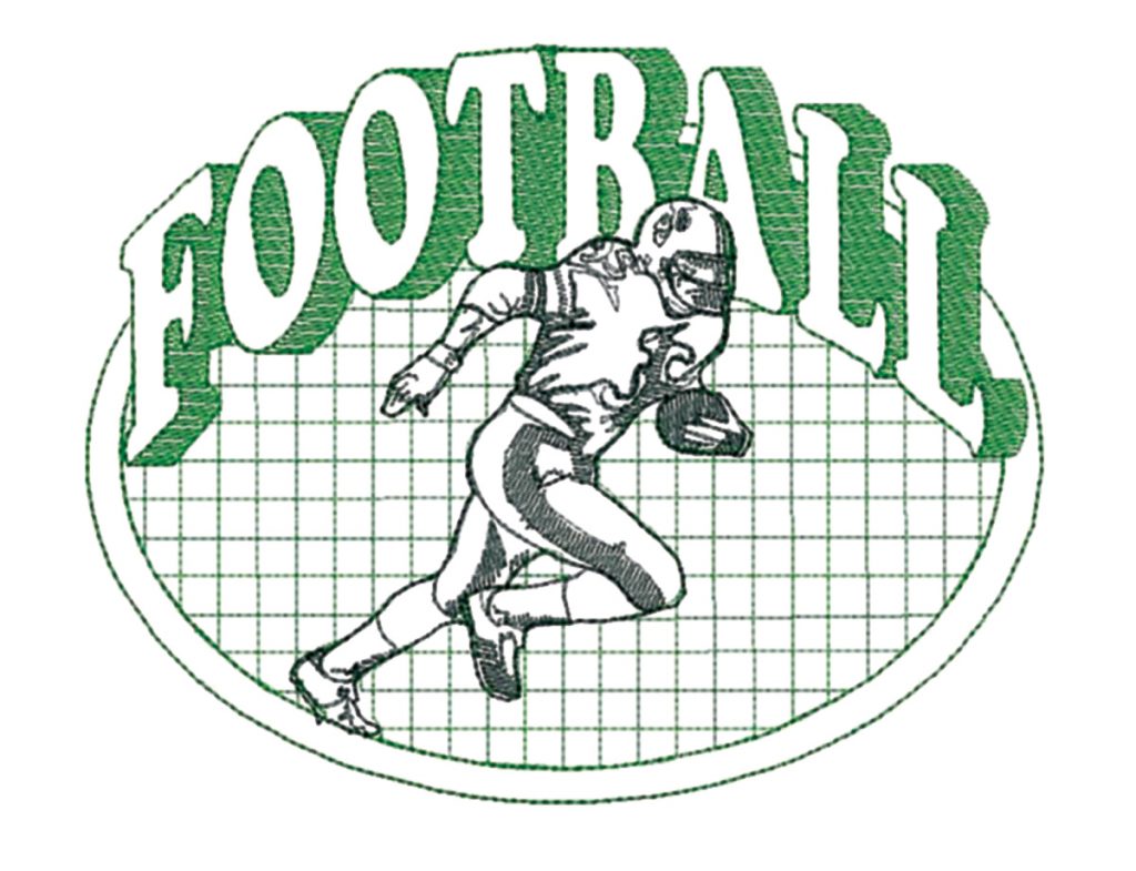 Football Oval Quilt - S