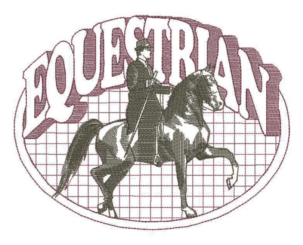 Equestrian Oval Quilt