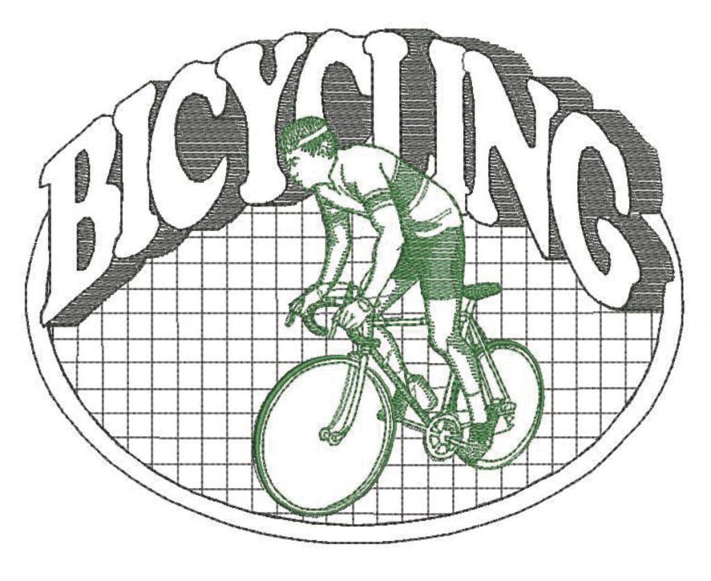 Bicycling Oval Quilt