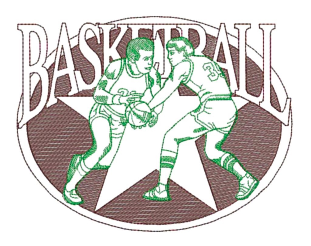 Basketball Oval Star