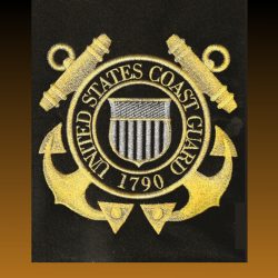 Coast Guard Emblem in Silver and Gold