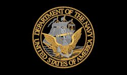 Navy Emblem in Silver and Gold